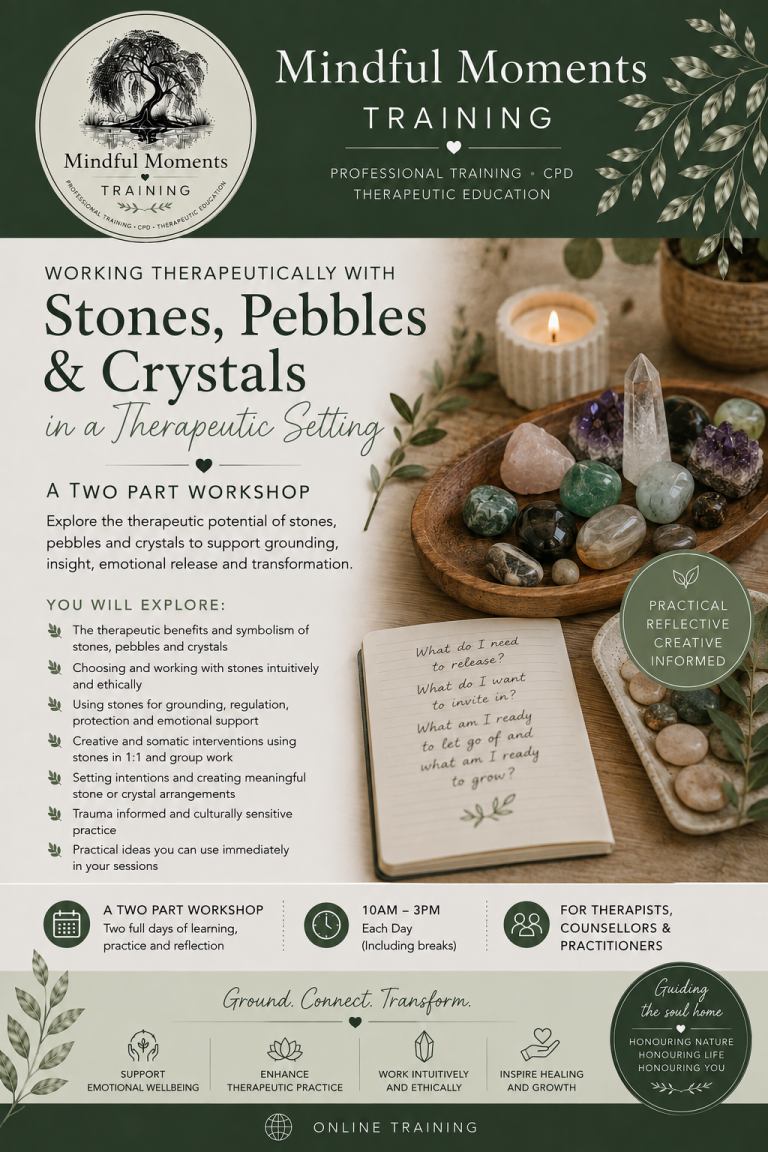Stones and pebbles CPD Bowl with stones, pebbles and crystals
