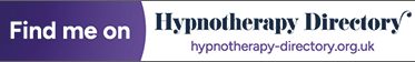 Button promoting a hypnotherapy directory with a call to action.
