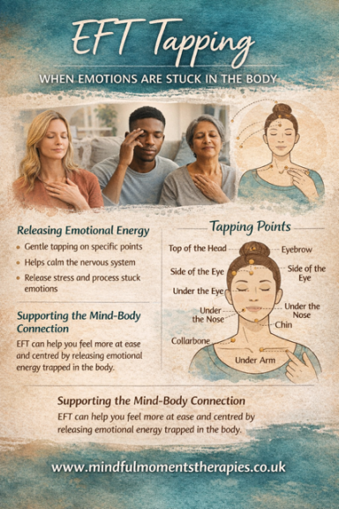 A guide to EFT tapping for releasing emotional stress and connecting mind and body.