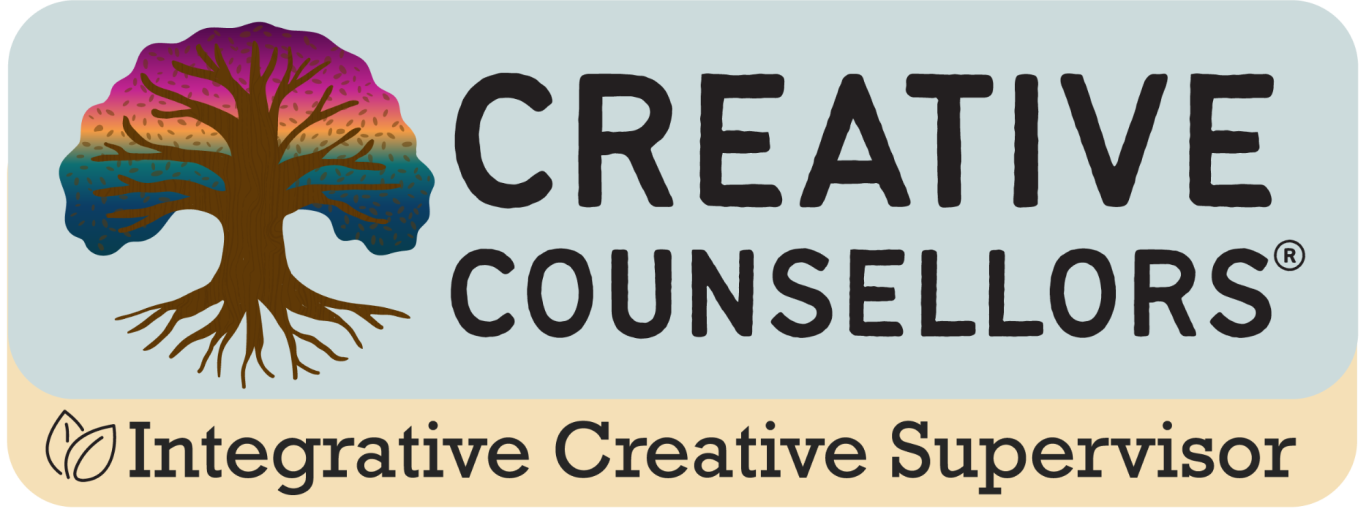 Logo of Creative Counsellors featuring a stylised tree and colourful text.